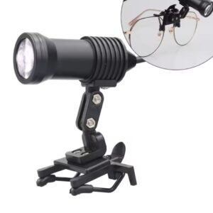 5W Headlight Headlamp With Glasses Clip For Dental Loupe Dental Lab Medical Dental Magnifier